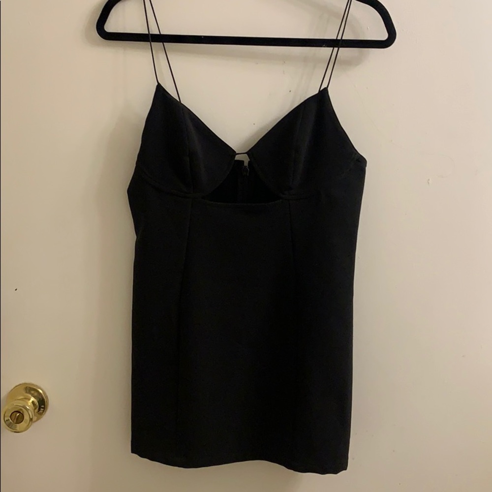 Black mini dress
